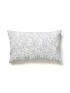 Scalamandre Pillows Flurry Pillow 14 X 22 - Snow