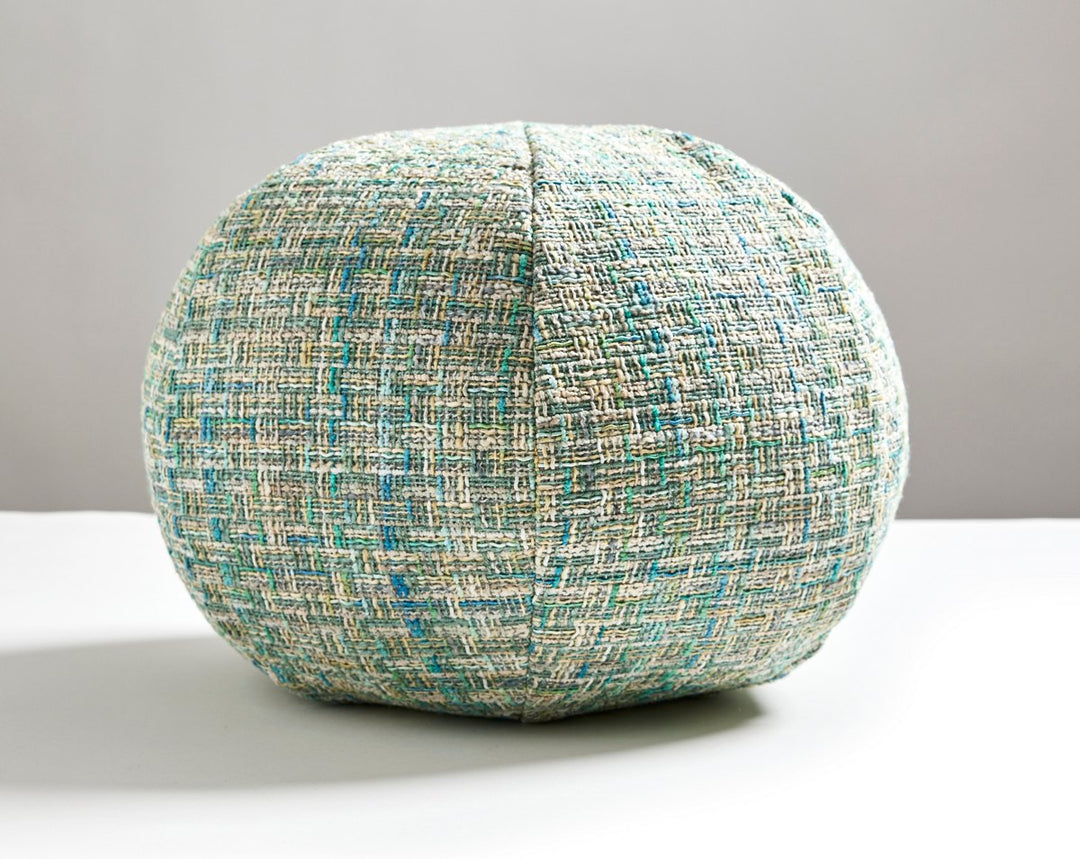 Faye Pillow 12 Dia - Aquamarine BIRADKFAYE0003 by Scalamandre Designer Pillow