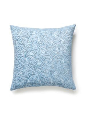 Flurry Pillow 22 X 22 - Ciel BIFLURRPILL0004 by Scalamandre Designer Pillows 25% COTTON, 34% VISCOSE, 36% POLYESTER, 5% LUXCELLE U.S.A. Horizontal: and Vertical: 0 - Swanky Fabrics -