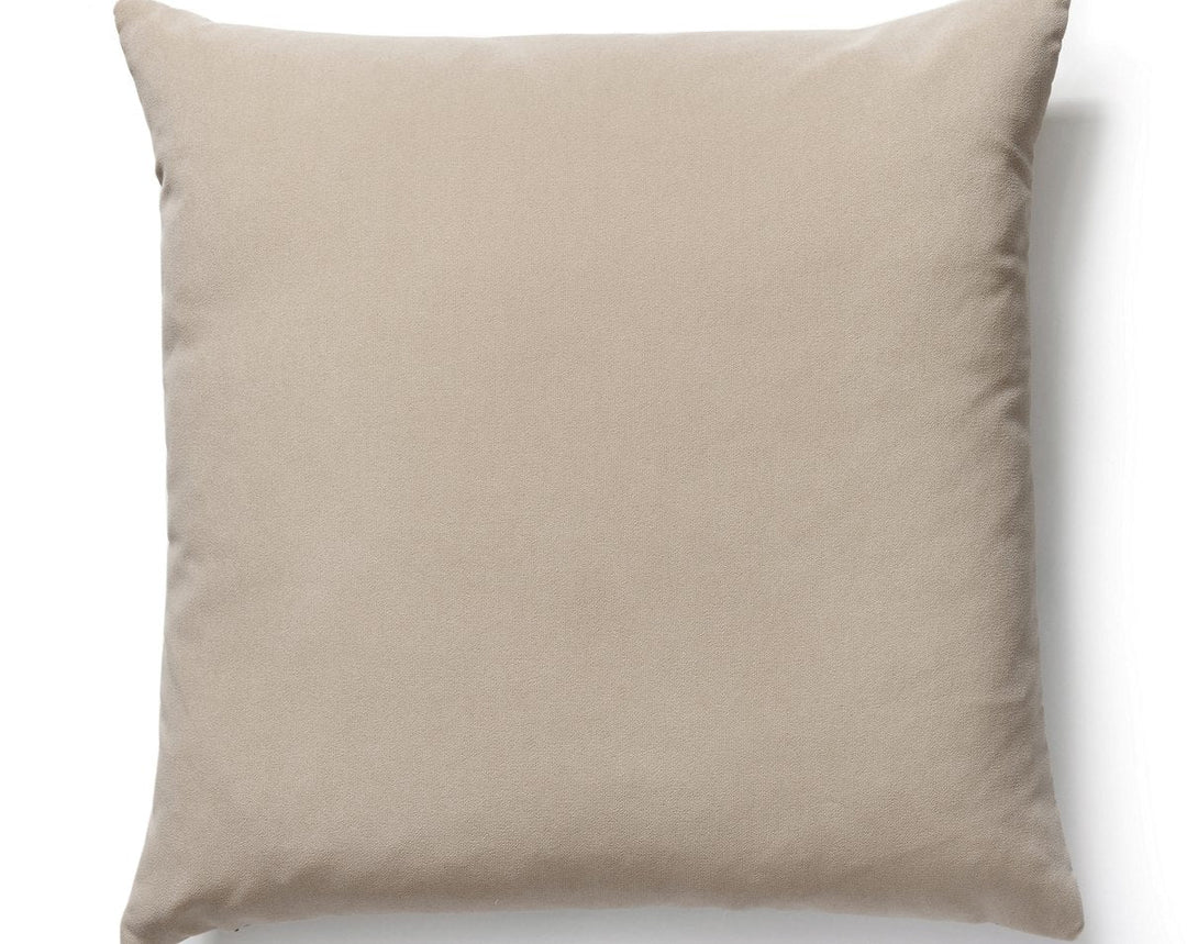 Richmond Velvet Pillow 22 X 22 - Putty BKRICHPILL0005 by Scalamandre Designer Pillow