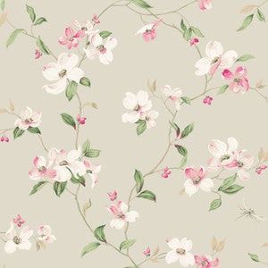 Dogwood Taupe Wallpaper by York Wallcoverings