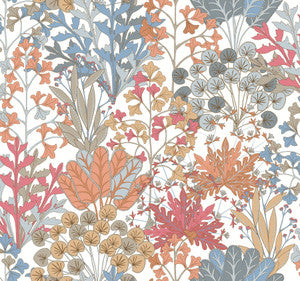 Forest Floor Coral Wallpaper by York Wallcoverings