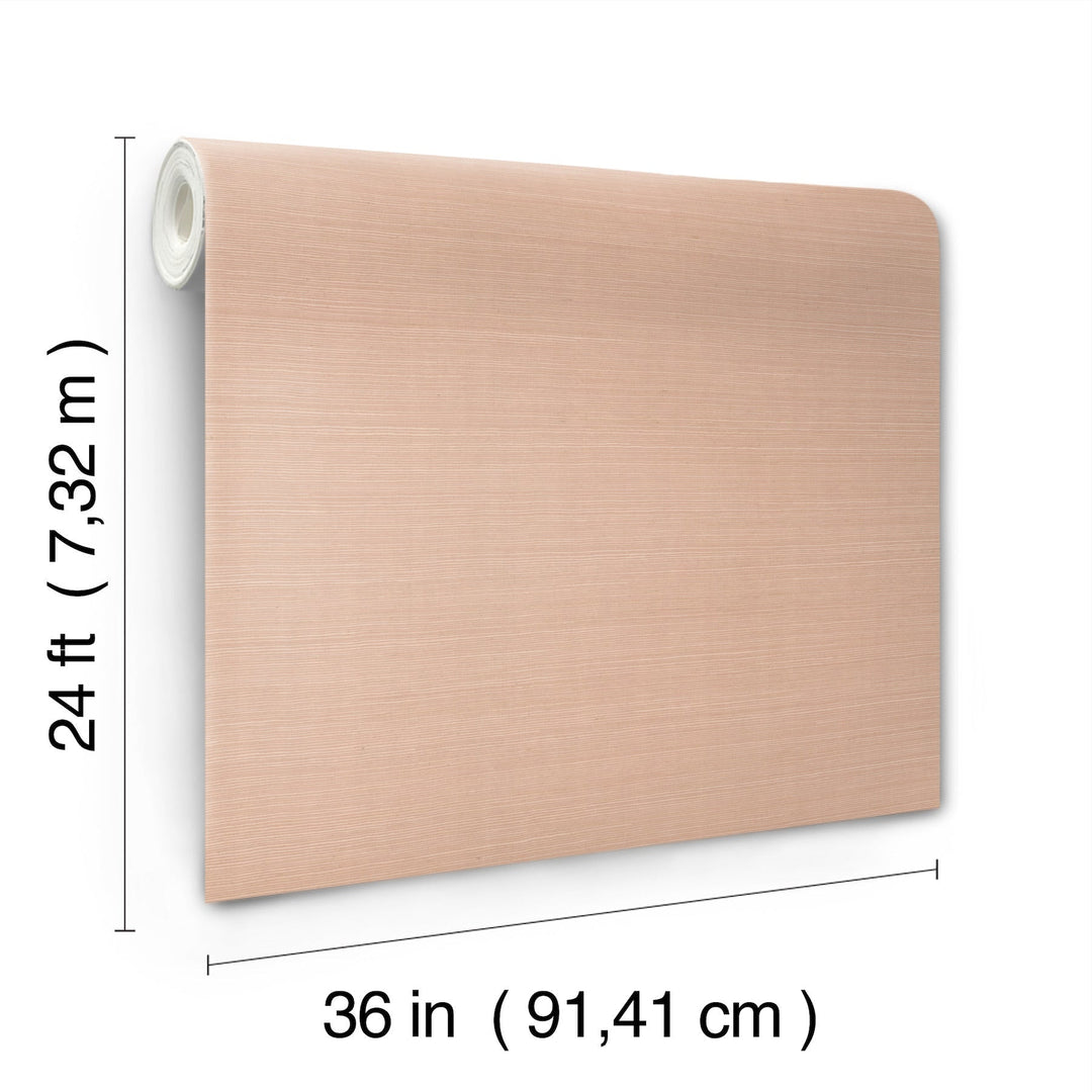 Makasa Sisal Blush Wallpaper by York Wallcoverings Designer