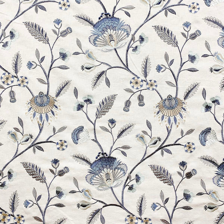 Blabet Blues by Magnolia Fabric - 52 Rec Poly, 48 Cot (Emb 100 Vis) India 15000 Horizontal: 17 and Vertical: 18.5 51 - Fabric Carolina -