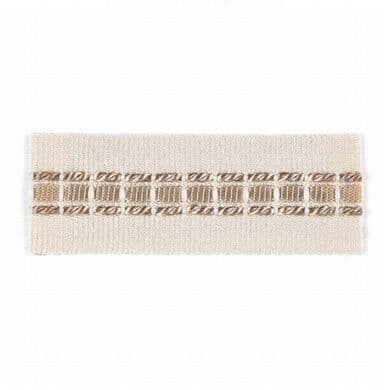 Blarney 3 Flaxen by Stout Trim Stout Trim Blarney 3 FlaxenTrim INSPIRATIONS TRIM 52%SVI 31%ACT 17%POL ITALY </p><p>Repeat: H: 0.000, V: 0.000 1.15 in - Fabric Carolina -