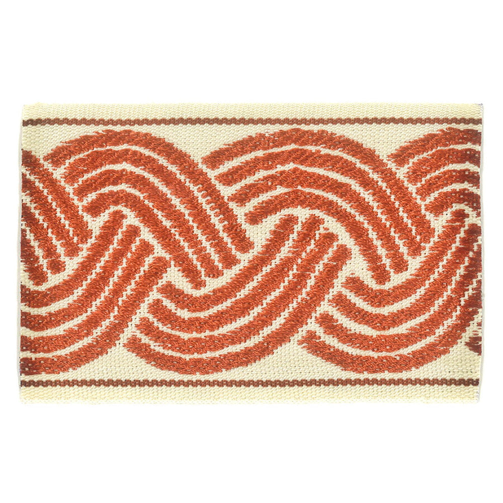 Blenheim 8 Paprika by Stout Designer Trim INSIGHTS TRIM 56%POL 44%SVI CHINA Horizontal: 2.875 and Vertical: 0 2.63 in - Swanky Fabrics -