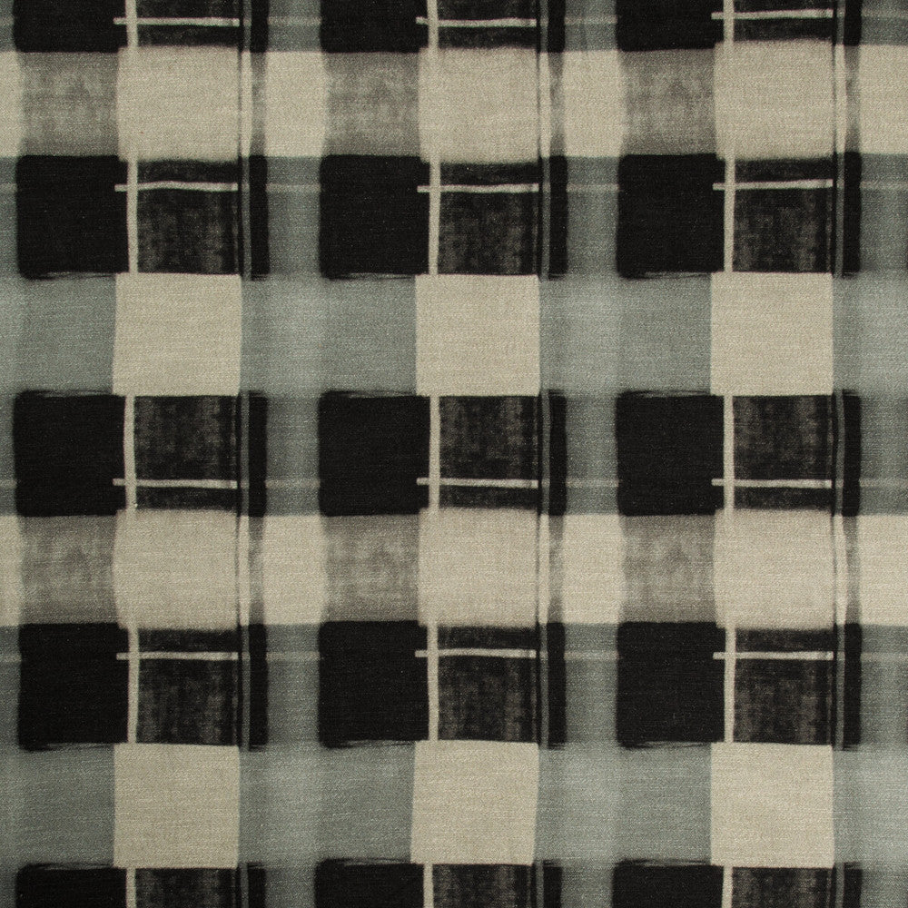 Blockaded Kohl by Kravet Design Fabric BARCLAY BUTERA SAGAMORE LINEN - 52%;VISCOSE - 33%;COTTON - 15% Italy HEAVY Horizontal: 13.77 and Vertical: 21 54 - Fabric Carolina -