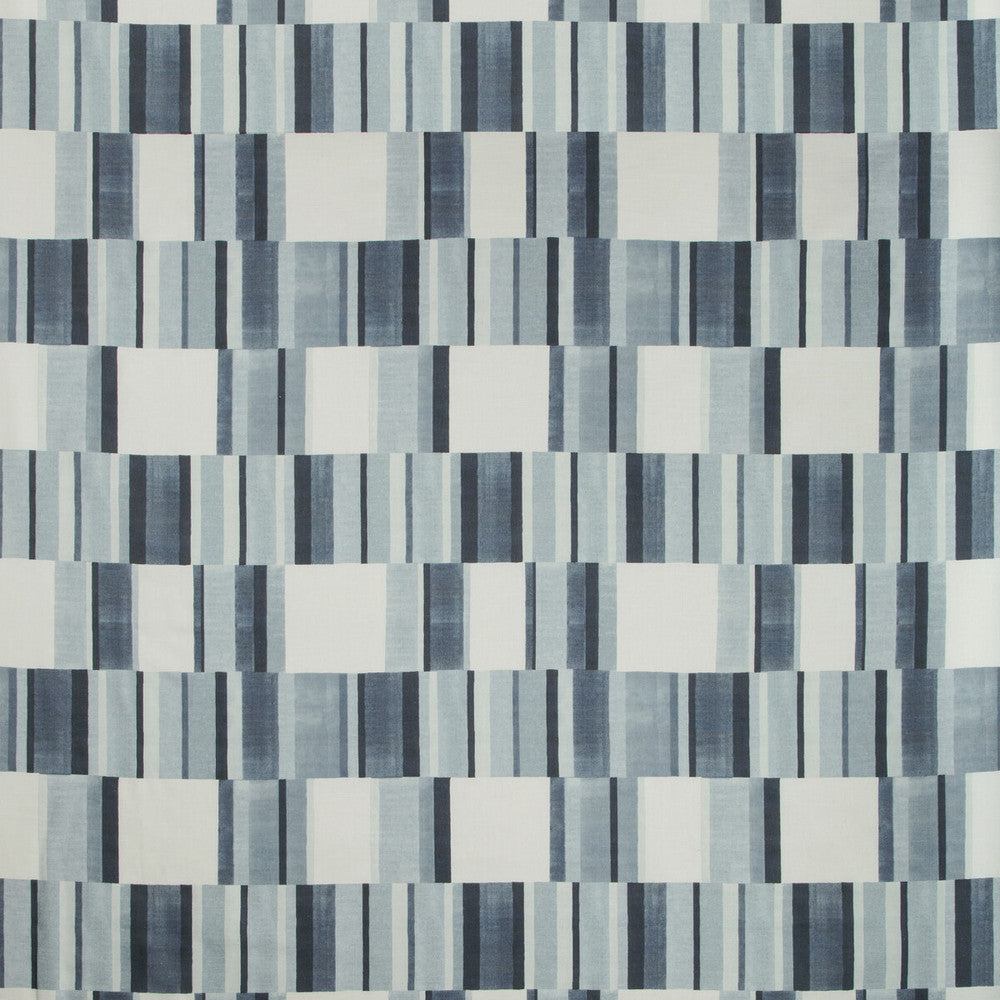 Blockstack Chambray by Kravet Basics Fabric NATE BERKUS WELL-TRAVELED COTTON - 90%;LINEN - 10% Pakistan MEDIUM Horizontal: 18 and Vertical: 23.625 54 - Fabric Carolina -