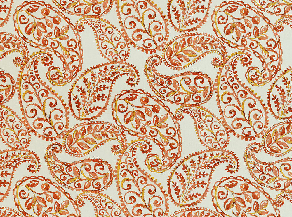Bloomfield Henna Red 30 by Covington Fabric 55% LINEN 30% VISCOSE 15% COTTON DOBBY KOR Horizontal: 13.5 and Vertical: 25.25 56 - Fabric Carolina -