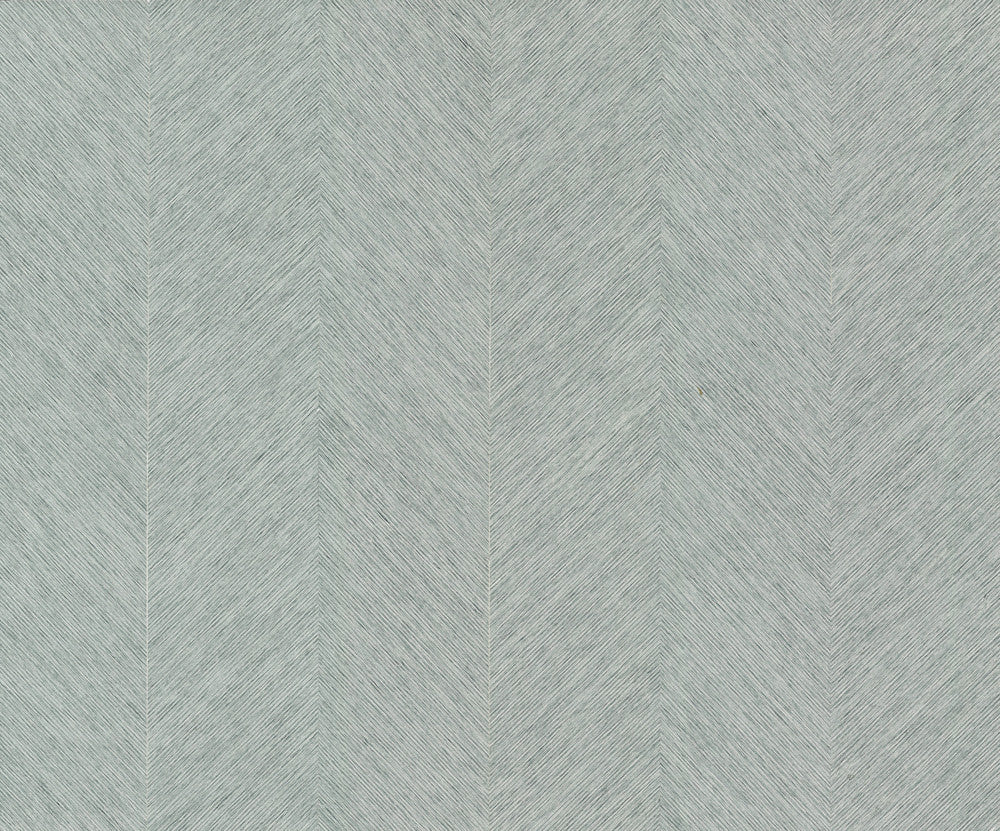 Chevron Blue Metallic Wallpaper by Antonina Vella Antonina Vella Boho Luxe Covers about 72 square feet 36-in by 24-ft long roll Unpasted 0 - Fabric Carolina -