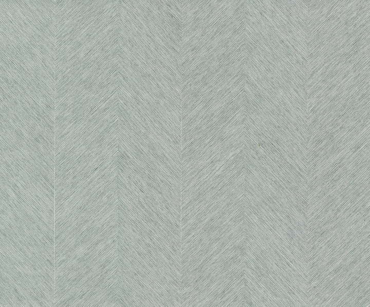 Chevron Blue Metallic Wallpaper by Antonina Vella Antonina Vella Boho Luxe Covers about 72 square feet 36-in by 24-ft long roll Unpasted 0 - Fabric Carolina -
