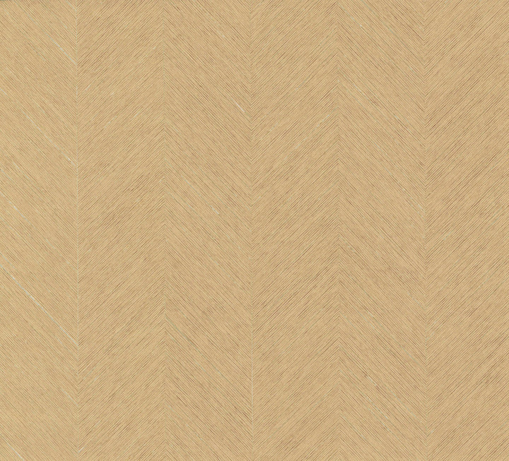Chevron Beige Metallic Wallpaper by Antonina Vella Antonina Vella Boho Luxe Covers about 72 square feet 36-in by 24-ft long roll Unpasted 0 - Fabric Carolina -
