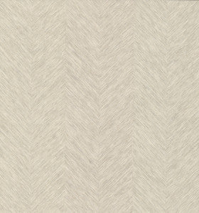 Chevron Cream Metallic Wallpaper by Antonina Vella