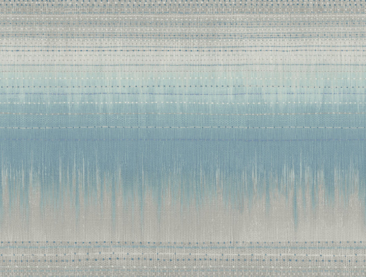 Desert Textile Blue Wallpaper by Antonina Vella Antonina Vella Boho Luxe Covers about 60.8 square feet 27-in by 27-ft long roll Unpasted 20.5 - Fabric Carolina -