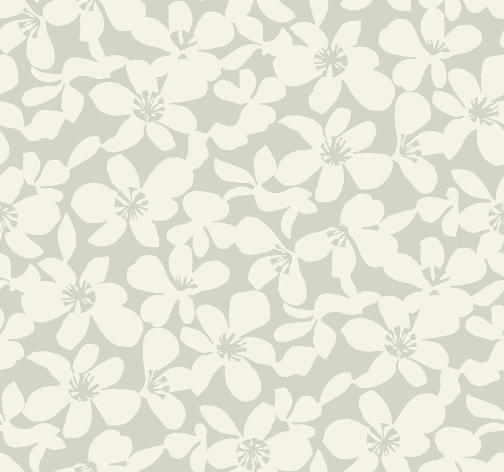 Free Spirit Grey Wallpaper by Antonina Vella Antonina Vella Boho Luxe Covers about 60.8 square feet 27-in by 27-ft long roll Unpasted 25.25 - Fabric Carolina -
