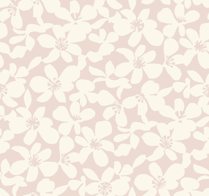 Free Spirit Pink Wallpaper by Antonina Vella Antonina Vella Boho Luxe Covers about 60.8 square feet 27-in by 27-ft long roll Unpasted 25.25 - Fabric Carolina -
