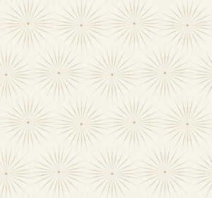 Starlight White & Silver Wallpaper by Antonina Vella