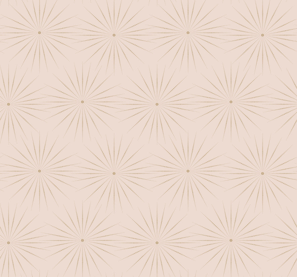 Starlight Pink Wallpaper by Antonina Vella Antonina Vella Boho Luxe Covers about 60.8 square feet 27-in by 27-ft long roll Unpasted 25.25 - Fabric Carolina -