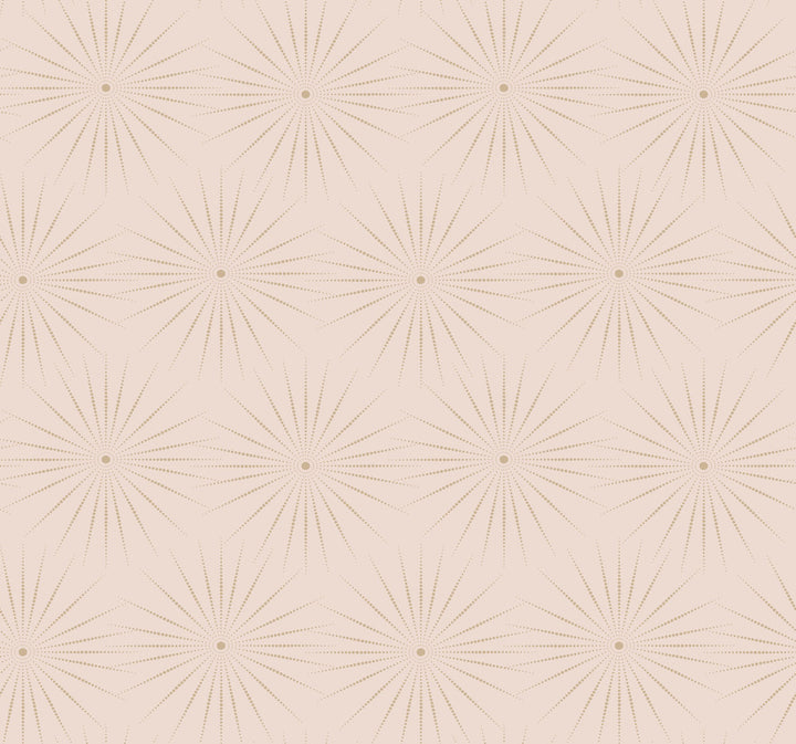 Starlight Pink Wallpaper by Antonina Vella Antonina Vella Boho Luxe Covers about 60.8 square feet 27-in by 27-ft long roll Unpasted 25.25 - Fabric Carolina -