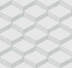 Palisades Paperweave White & Grey Wallpaper by Antonina Vella