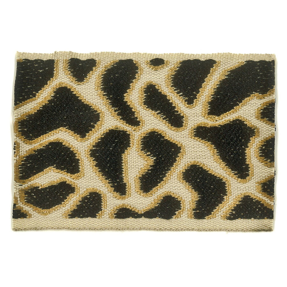 Bobcat 3 Onyx by Stout Designer Trim Insights Trim 62% Spun Viscose 38% Polyester CHINA Horizontal: 7.25 and Vertical: 0 2.75 in - Swanky Fabrics -