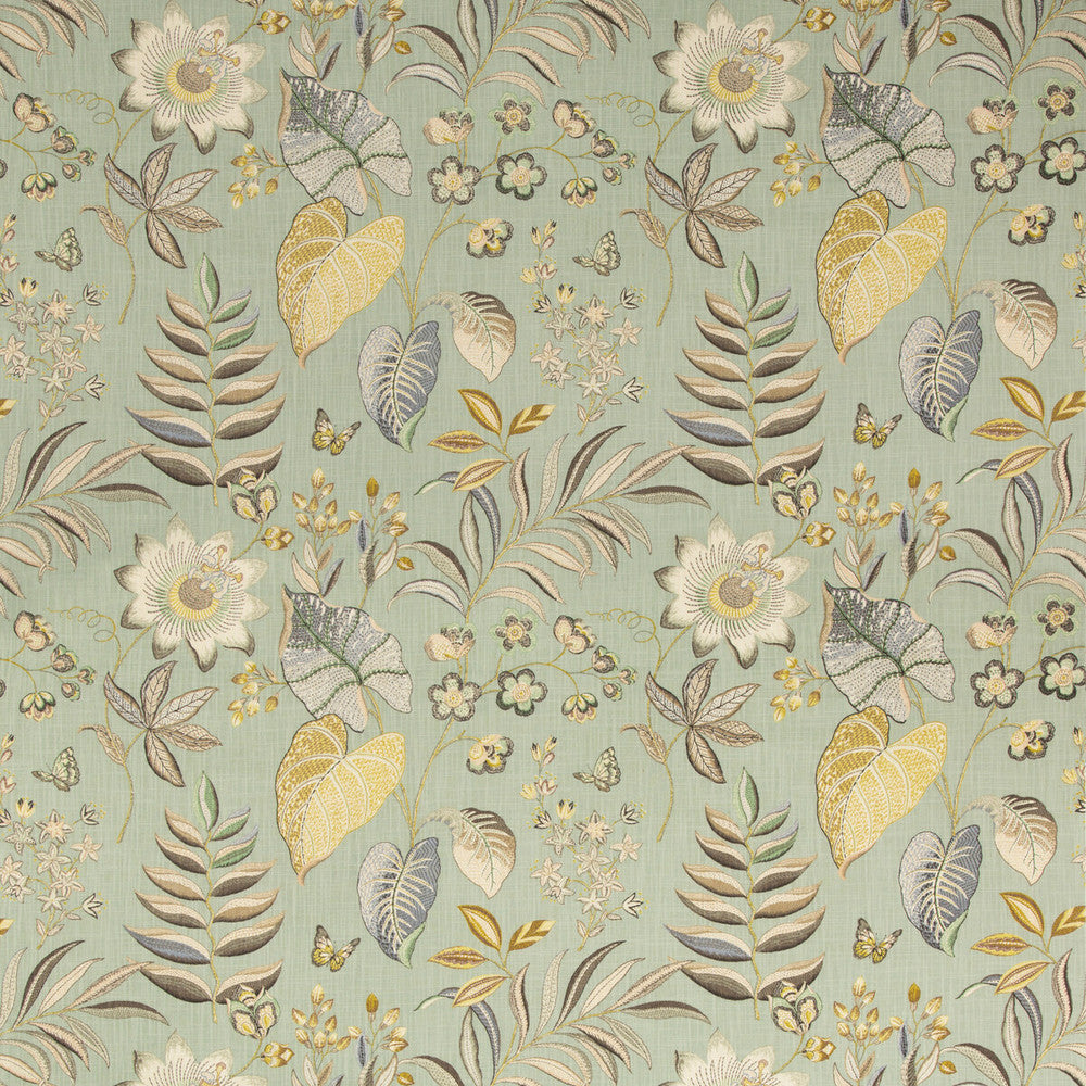 Bogor Celadon by Kravet Basics Fabric - COTTON - 100% Pakistan MEDIUM Horizontal: 27 and Vertical: 27 54 - Fabric Carolina -