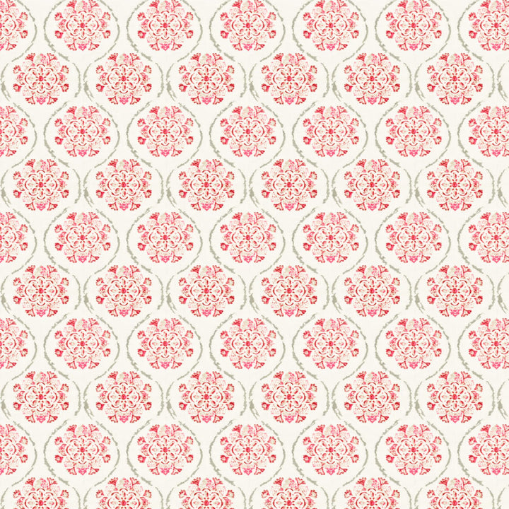 Bokadam 1 Tearose by Aoc Fabric COMFORTABLE LIVING BLUSH/GINGER 100%COT %VEMB INDIA Horizontal: 8.875 and Vertical: 11.375 54 in - Fabric Carolina -