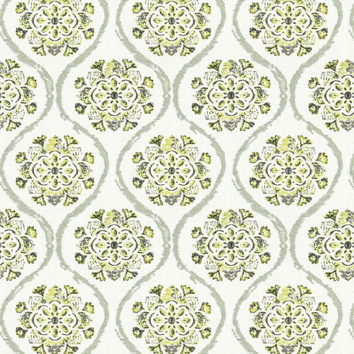 Bokadam 2 Ash by Aoc Designer Fabric RAINBOW LIBRARY FOG/COAL 100%COT %VEMB INDIA Horizontal: 8.875 and Vertical: 11.375 54 in - Swanky Fabrics -