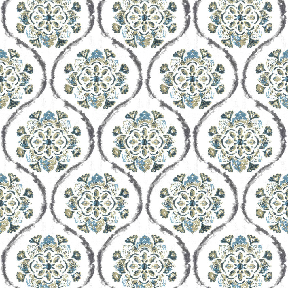 Bokadam 3 Denim by Aoc Fabric Aoc Fabric Bokadam 3 DenimFabric RAINBOW LIBRARY HORIZON/LAKE 100%COT %VEMB INDIA </p><p>Repeat: H: 8.875, V: 11.375 54 in - Fabric Carolina -