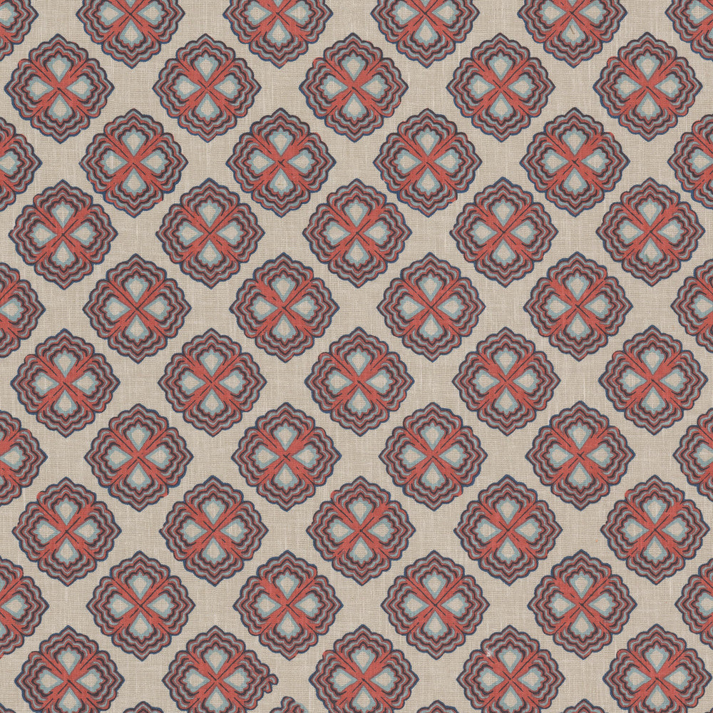 Bolero 1 Americana by Stout Fabric Stout Fabric Bolero 1 AmericanaFabric Rainbow Library Blossom/Sunset 65%Cot 35%Pol India </p><p>Repeat: H: 6.75, V: 0 54 in - Fabric Carolina -