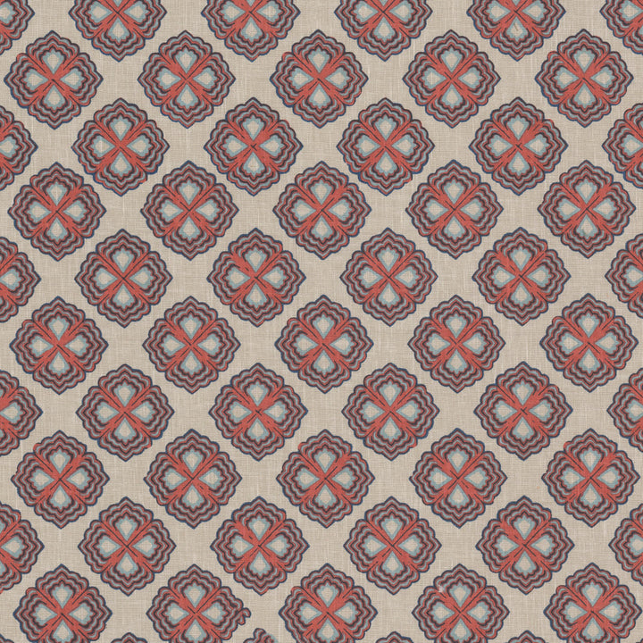 Bolero 1 Americana by Stout Fabric Stout Fabric Bolero 1 AmericanaFabric Rainbow Library Blossom/Sunset 65%Cot 35%Pol India </p><p>Repeat: H: 6.75, V: 0 54 in - Fabric Carolina -