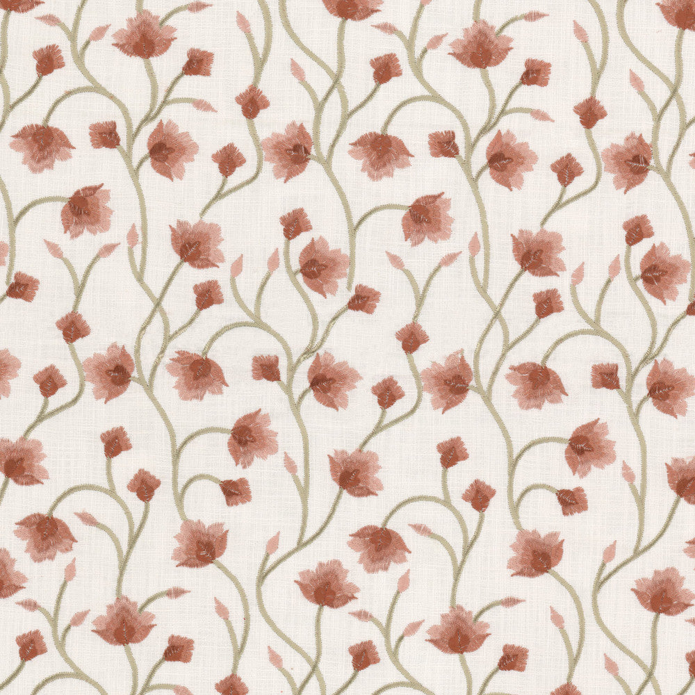 Bonjour 2 Sunset by Stout Fabric Stout Fabric Bonjour 2 SunsetFabric Rainbow Library Blossom/Sunset 100%Cot India </p><p>Repeat: H: 8.25, V: 2.5 51 in - Fabric Carolina -