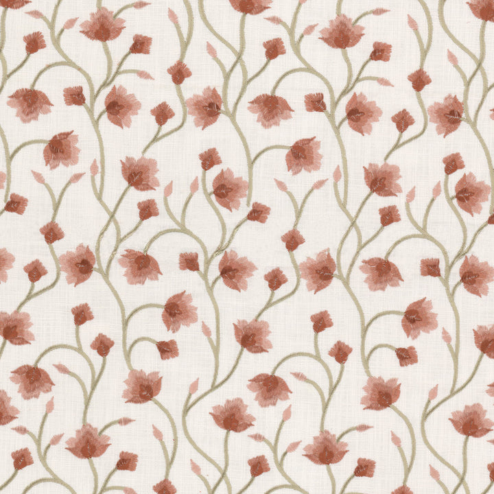 Bonjour 2 Sunset by Stout Fabric Stout Fabric Bonjour 2 SunsetFabric Rainbow Library Blossom/Sunset 100%Cot India </p><p>Repeat: H: 8.25, V: 2.5 51 in - Fabric Carolina -