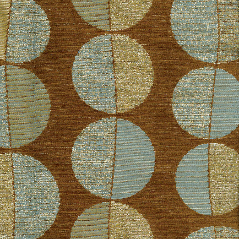Sphere 63 Copper by ABBEYSHEA Fabric 100% Polyester China 20,000 Double Rubs (Wyzenbeek) </p><p>Repeat: Horizontal: 13.5 in. (34.29 cm) Up the Roll and Vertical: 12.5 in. (31.75 cm) Across the Roll 57" (144 cm) - Fabric Carolina -