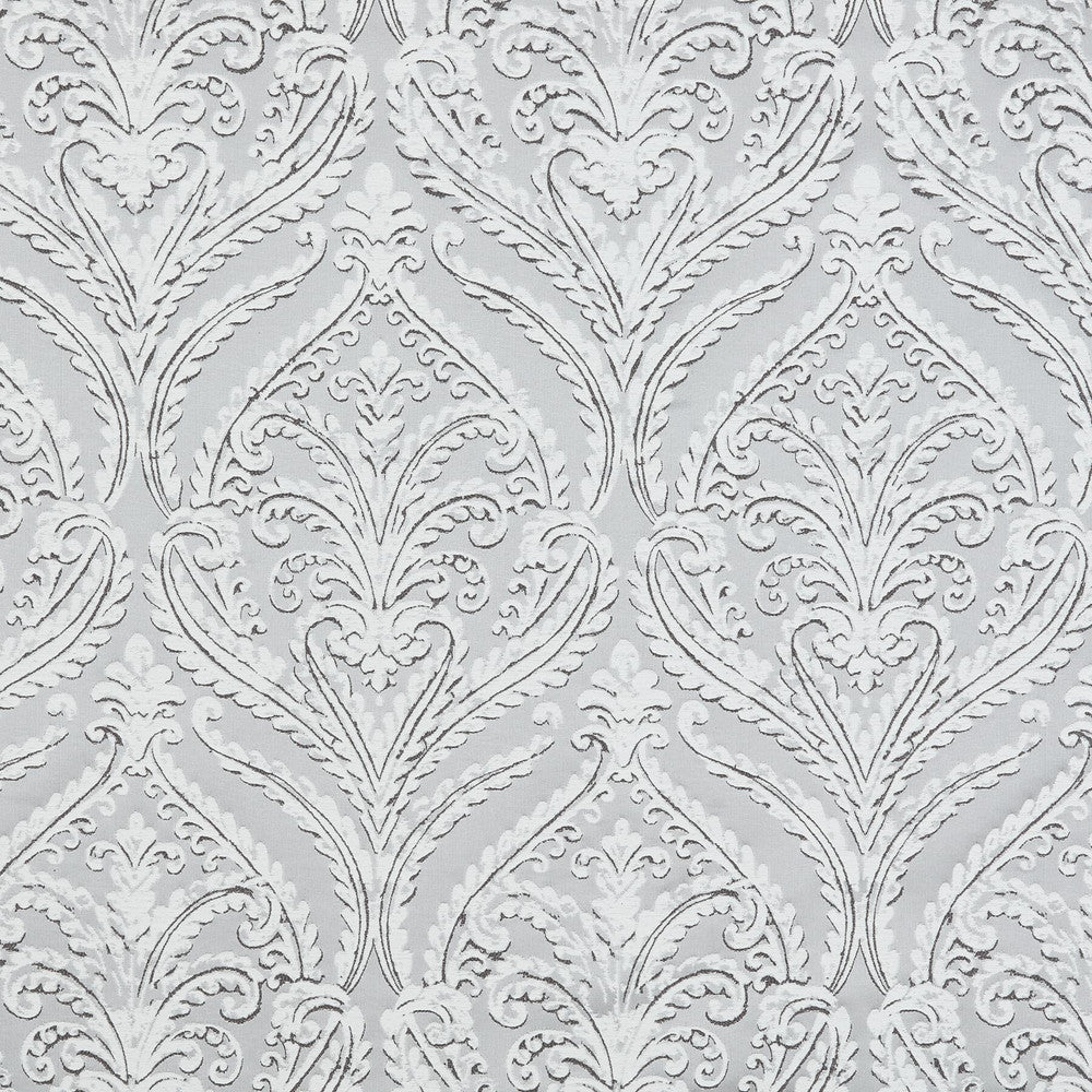 Bosworth 5 Dove by Marcus William Fabric KAI/MARCUS WILLIAM METALLAH 54%POL 46%COT INDIA Horizontal: 13.75 and Vertical: 27.165 54 in - Fabric Carolina -