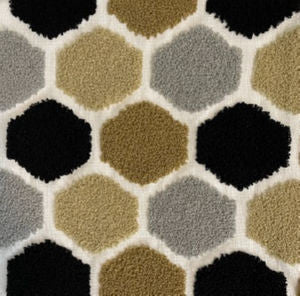Bounce Black Tan by Norbar Fabric PRISM ELEMENTS 57% POLYESTER 43% ACRYLIC CHINA 7"V 6"H 52 - Fabric Carolina -