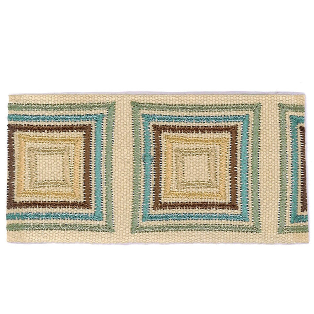Boxcar 5 Aqua by Stout Trim ACCENTS TAPES & BORDERS 100%SVI CHINA </p><p>Repeat: 0 2 in - Fabric Carolina -
