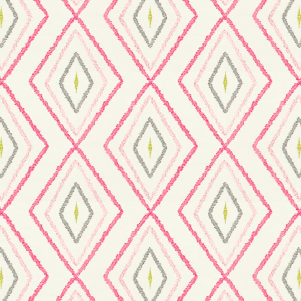 Bozeman 3 Pink by Stout Fabric Rainbow Library Blosom/Cranberry 38% Spun Viscose 31% Polyester 31% Linen Viscose Embroidery CHINA CATB 117-2013 FLAME RETARDANT-U.F.A.C. CLASS 1 (OR A) Horizontal: 9 and Vertical: 7.875 54 in - Fabric Carolina -