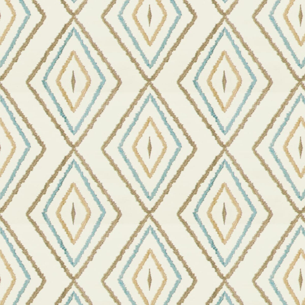 Bozeman 4 Mushroom by Stout Fabric RAINBOW LIBRARY PORCELAIN/ROYAL 38%SVI 31%POL 31%LIN %VEMB CHINA CATB 117-2013 FLAME RETARDANT-U.F.A.C. CLASS 1 Horizontal: 9 and Vertical: 7.875 54 in - Fabric Carolina -