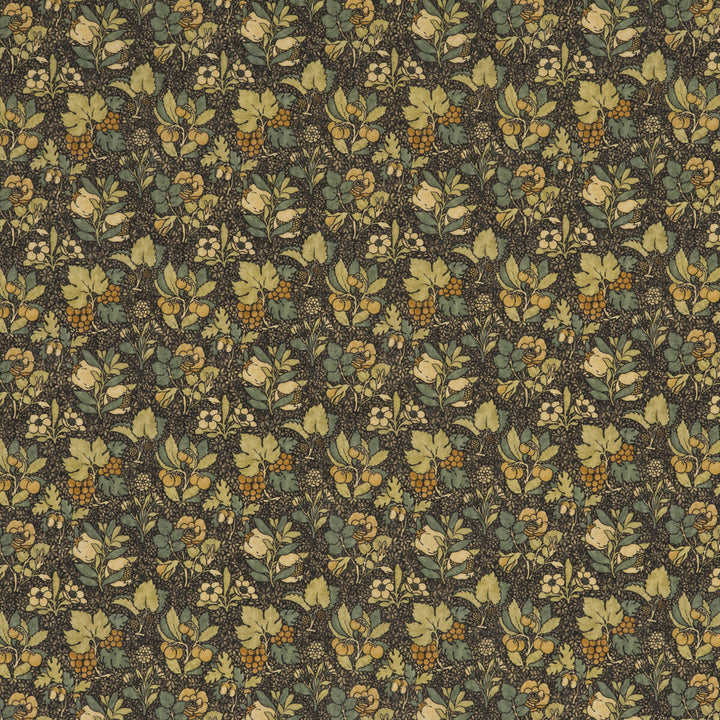 Meadow Fruit Charcoal/Green by G P & J Baker Fabric ORIGINALS V VISCOSE - 85%;LINEN - 15% United Kingdom HEAVY Horizontal: and Vertical: 53.978 - Fabric Carolina -