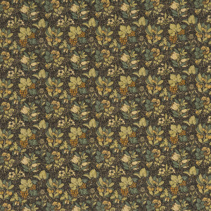 Meadow Fruit Charcoal/Green by G P & J Baker Fabric