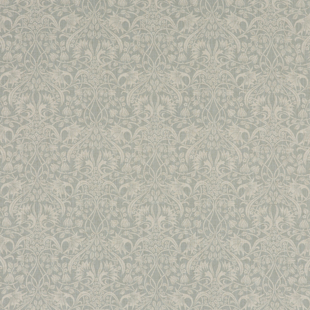 Fritillerie Aqua by G P & J Baker Fabric ORIGINALS V VISCOSE - 85%;LINEN - 15% United Kingdom HEAVY Horizontal: 13.002 and Vertical: 13.396 53.978 - Fabric Carolina -