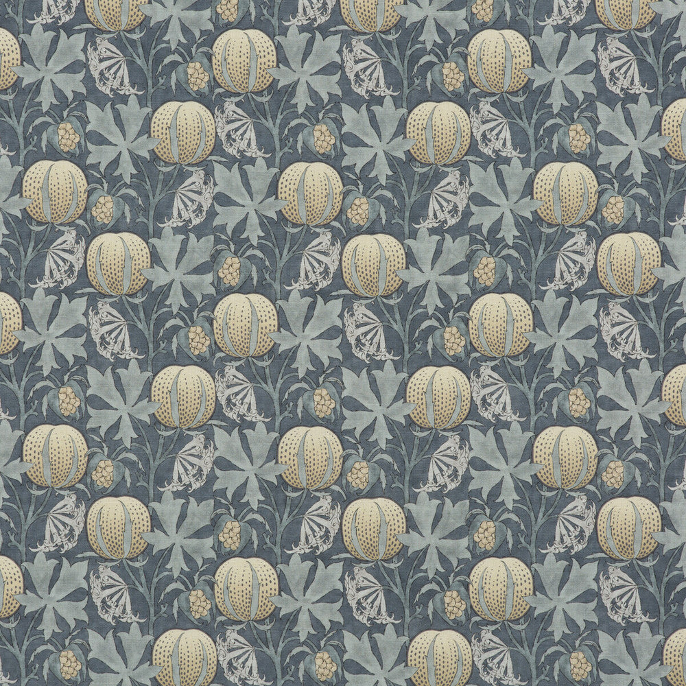 Pumpkins Indigo by G P & J Baker Fabric ORIGINALS V VISCOSE - 85%;LINEN - 15% United Kingdom HEAVY Horizontal: 14.184 and Vertical: 13.396 53.978 - Fabric Carolina -