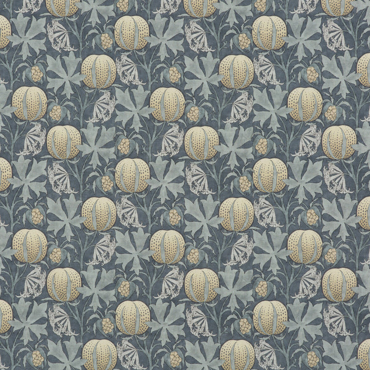 Pumpkins Indigo by G P & J Baker Fabric ORIGINALS V VISCOSE - 85%;LINEN - 15% United Kingdom HEAVY Horizontal: 14.184 and Vertical: 13.396 53.978 - Fabric Carolina -