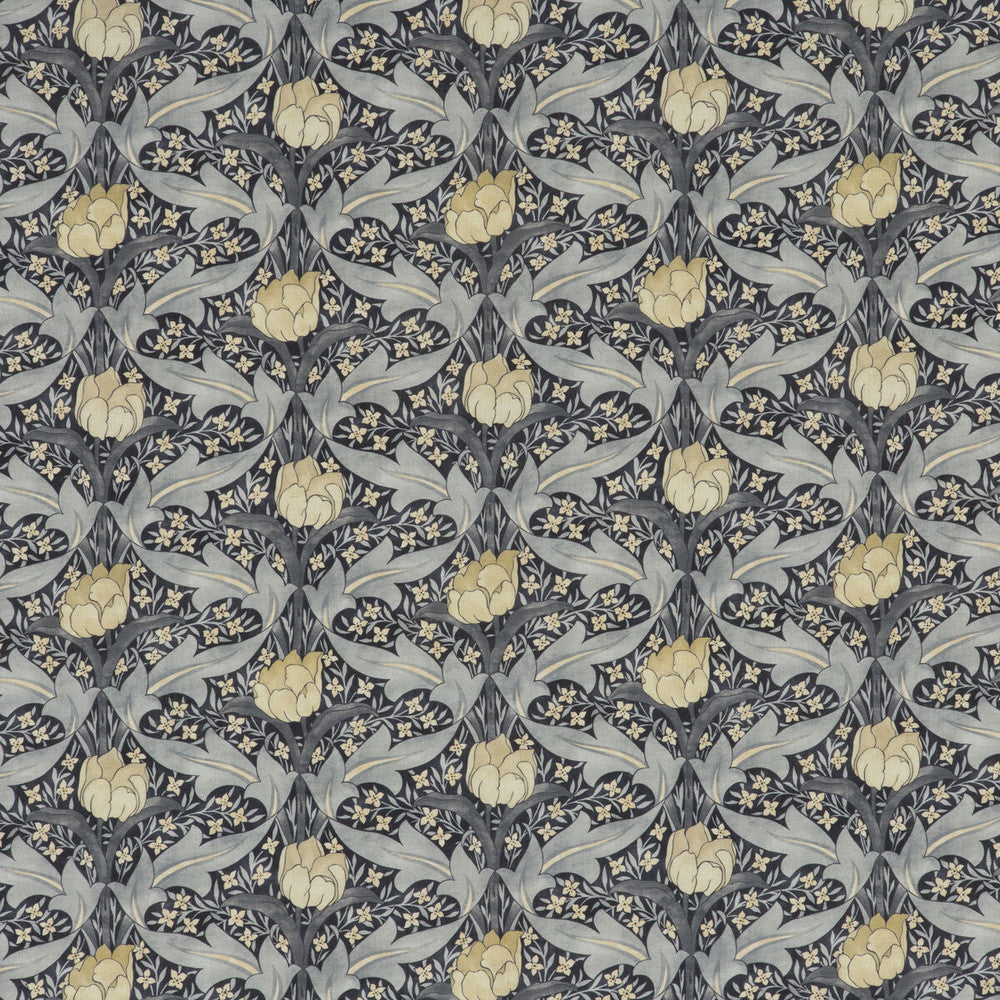 Tulip & Jasmine Indigo/Ivory by G P & J Baker Fabric ORIGINALS V VISCOSE - 85%;LINEN - 15% United Kingdom HEAVY Horizontal: 13.396 and Vertical: 13.396 53.978 - Fabric Carolina -
