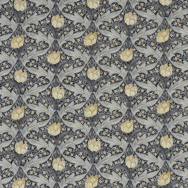 Tulip & Jasmine Indigo/Ivory by G P & J Baker Fabric ORIGINALS V VISCOSE - 85%;LINEN - 15% United Kingdom HEAVY Horizontal: 13.396 and Vertical: 13.396 53.978 - Fabric Carolina -