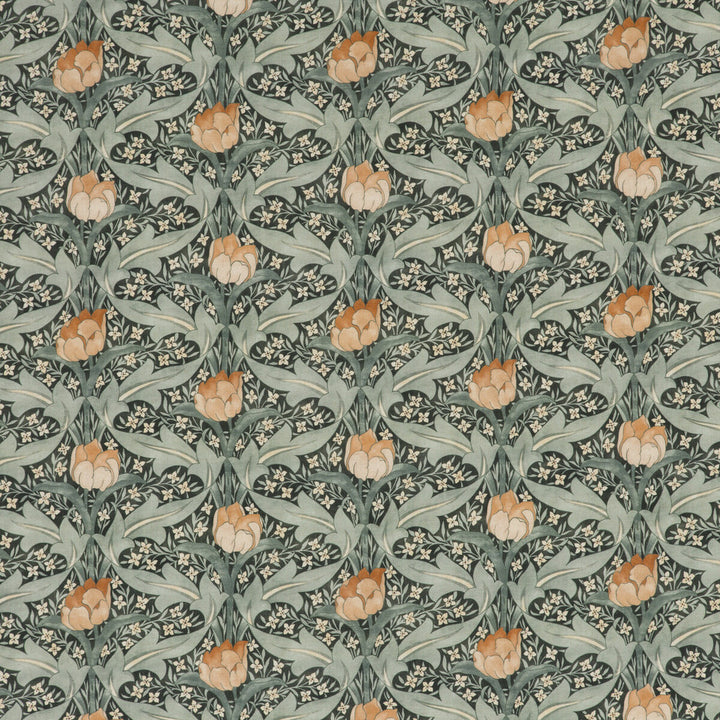 Tulip & Jasmine Teal by G P & J Baker Fabric ORIGINALS V VISCOSE - 85%;LINEN - 15% United Kingdom HEAVY Horizontal: 13.396 and Vertical: 13.396 53.978 - Fabric Carolina -