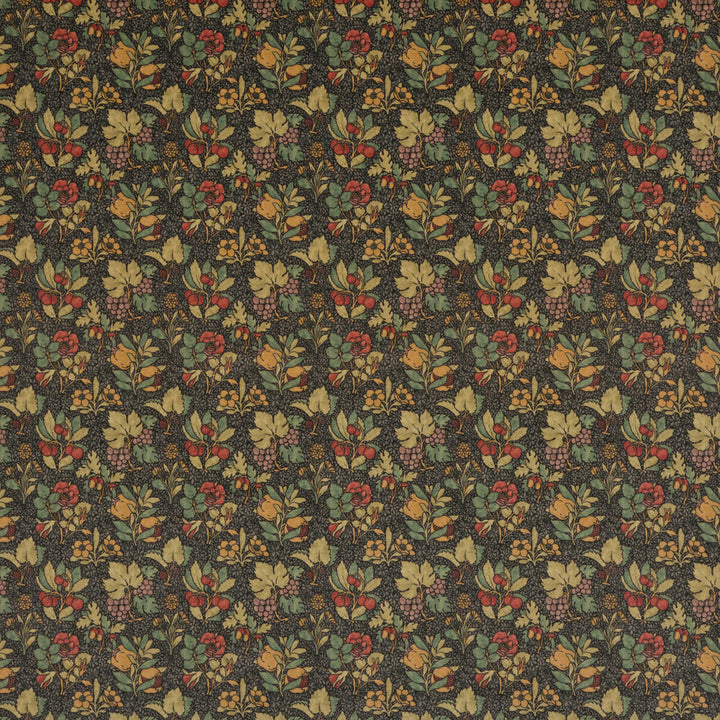 Meadow Fruit Velvet Cinder/Multi by G P & J Baker Fabric ORIGINALS V COTTON - 100% United Kingdom HEAVY Horizontal: - and Vertical: 9.062 53.978 - Fabric Carolina -
