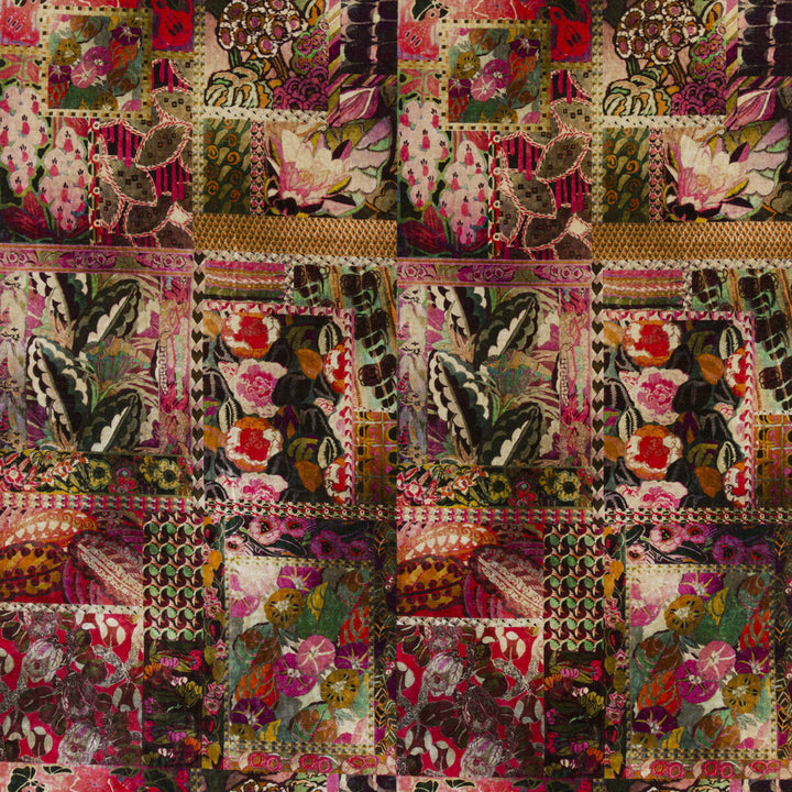 Barcelona Magenta by G P & J Baker Fabric RIO VELVETS VISCOSE - 55%;COTTON - 45% Italy HEAVY Horizontal: 26.792 and Vertical: 52.008 53.584 - Fabric Carolina -