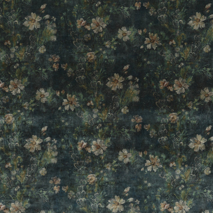 Queen'S Garden Velvet Jade by G P & J Baker Designer Fabric HISTORIC ROYAL PALACES VISCOSE - 55%;COTTON - 45% Italy HEAVY Horizontal: 27.186 and Vertical: 20.488 53.978 - Swanky Fabrics -